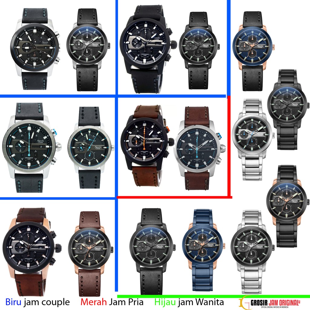 Alexandre Christie 6562 6270 Jam Tangan Couple Pria Wanita Original Garansi Original Medan Resmi