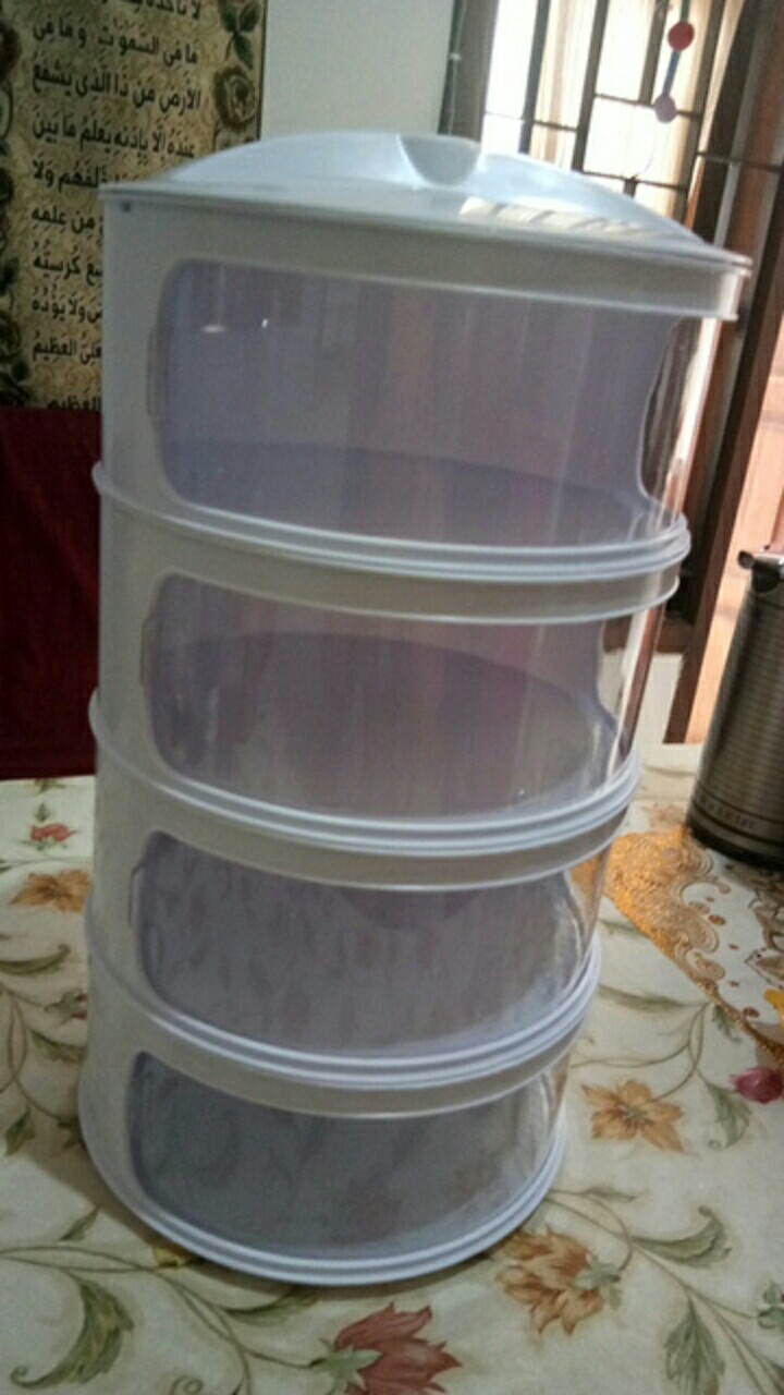 Penutup Makanan Hangat Anti Debu Tudung Saji Susun 4 Tingkat/food Storage Food Cover Tutup Sayur Jmt