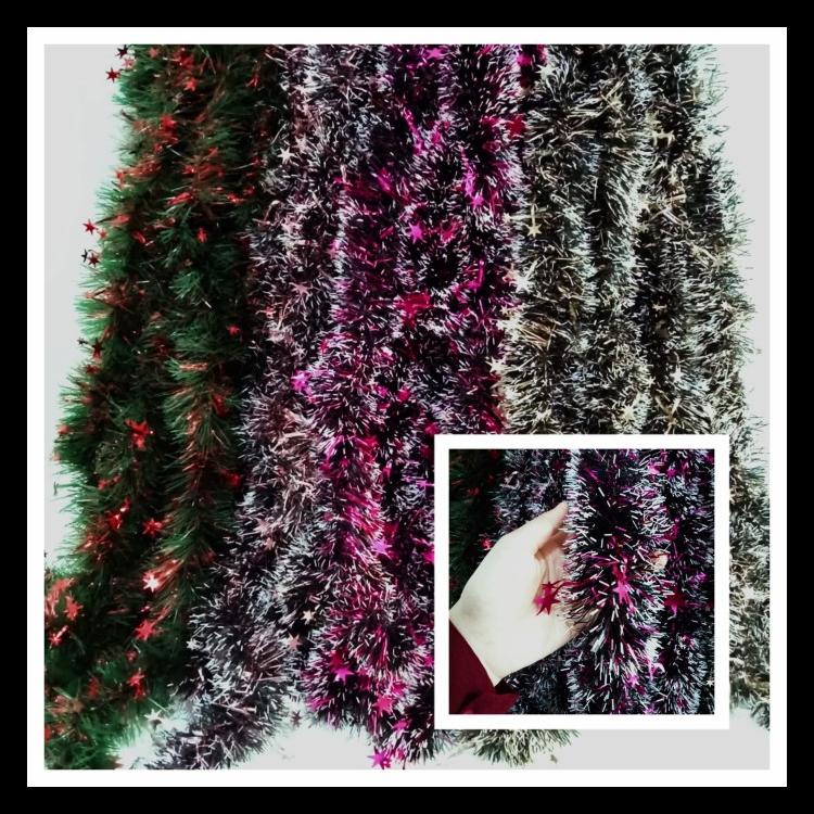 

2M SELINGER HIASAN POHON NATAL CHRISTMAS TREE RIBBON SLINGER - WARNA RANDOM