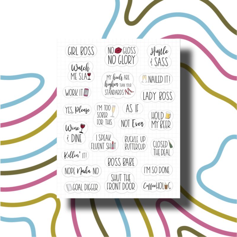 PROMO Sticker Tumblr Aesthetic Vintage / Stiker Case / Seticker Scrape Book Jurnal-02TXT