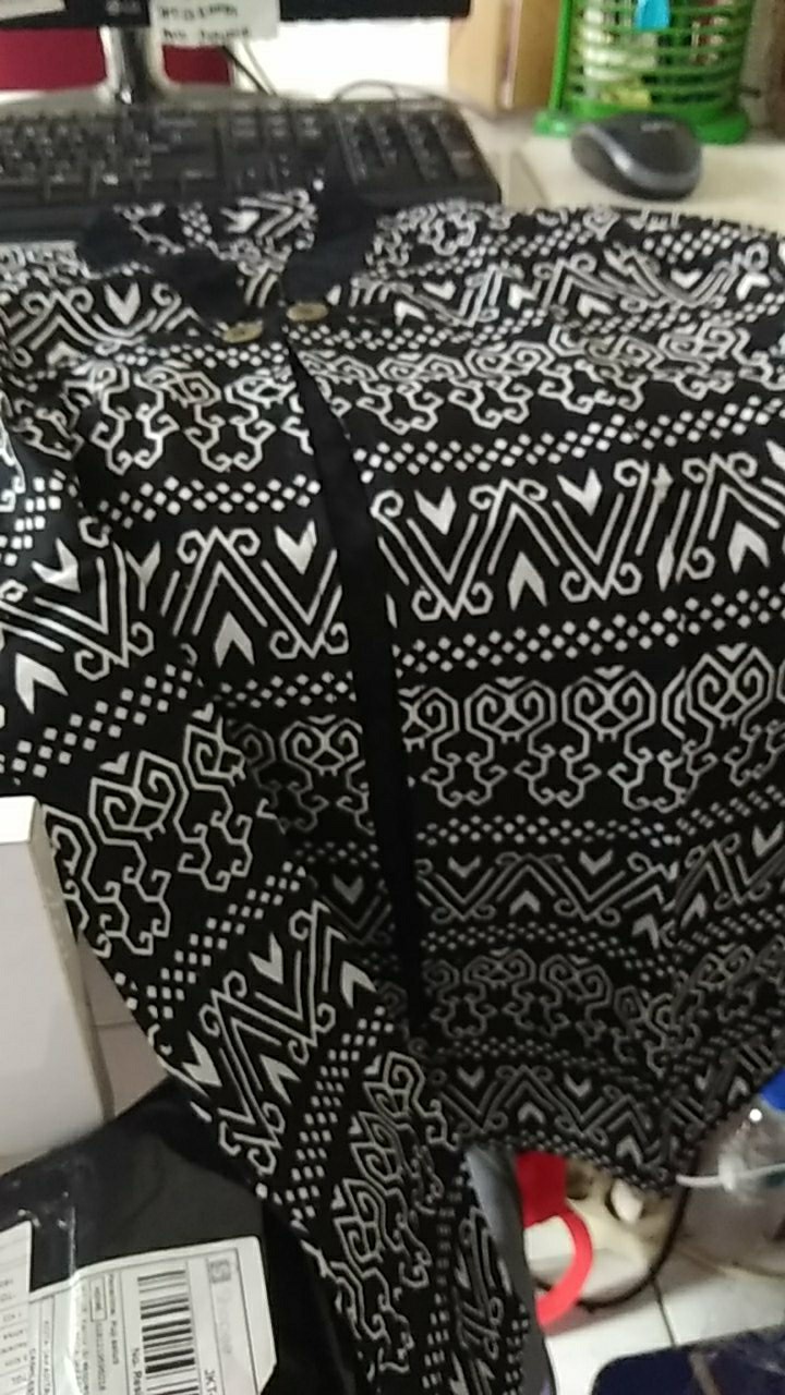 Tey-17 Batik Wanita Asj Sa Hrb026 Kenongo Kemeja Tosca Pendek