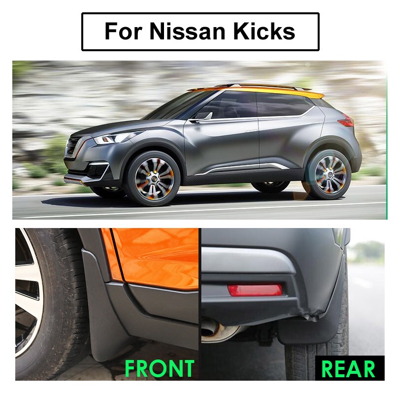 1 Set Mud Flap Pelindung Splash Untuk Fender Nissan Kicks P15 2016 2017 2018 2019 2020