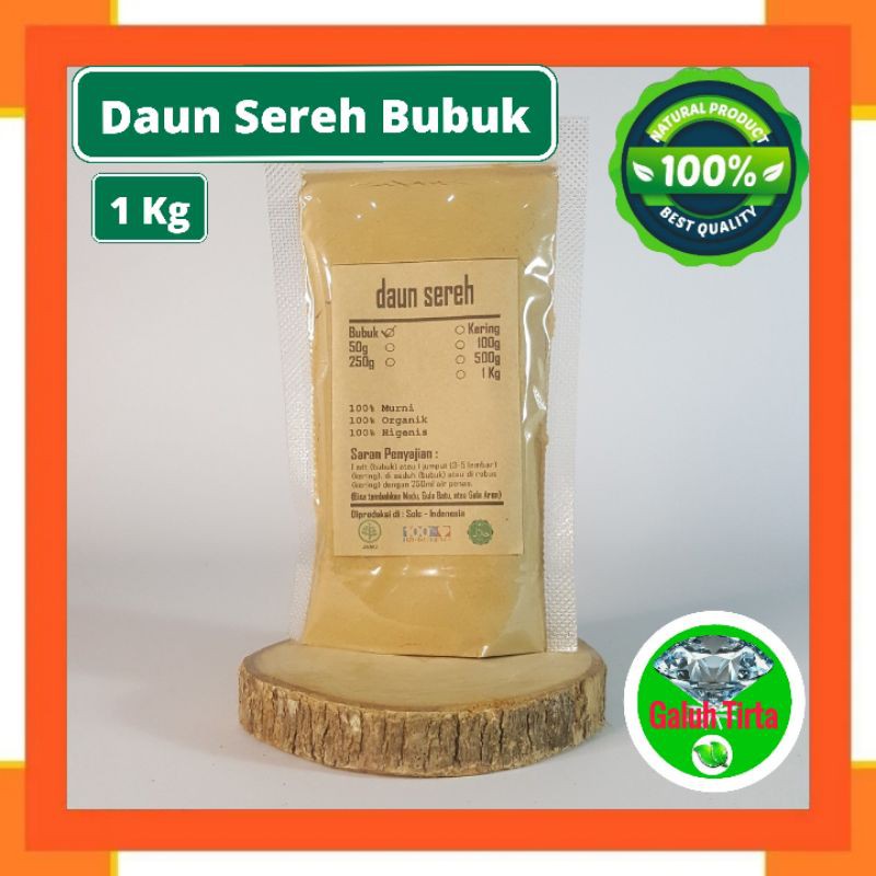 

SERAI BUBUK / SEREH 1 KG - Cymbopogon Citratus - MURNI - JSR - R