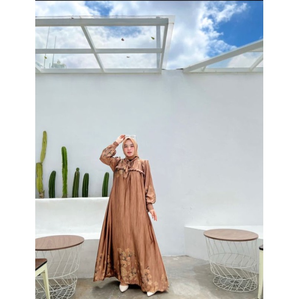 Baju syari wanita mewah premium ulya dress by HMF ORIGINAL