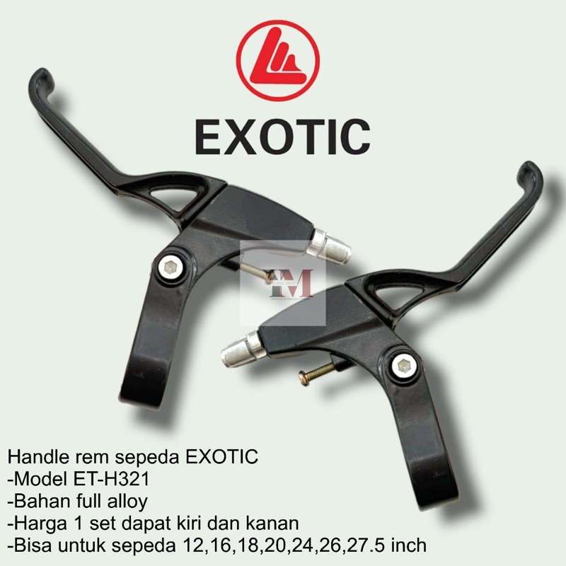 Handle rem sepeda anak dan dewasa Pacific full alloy kiri dan kanan