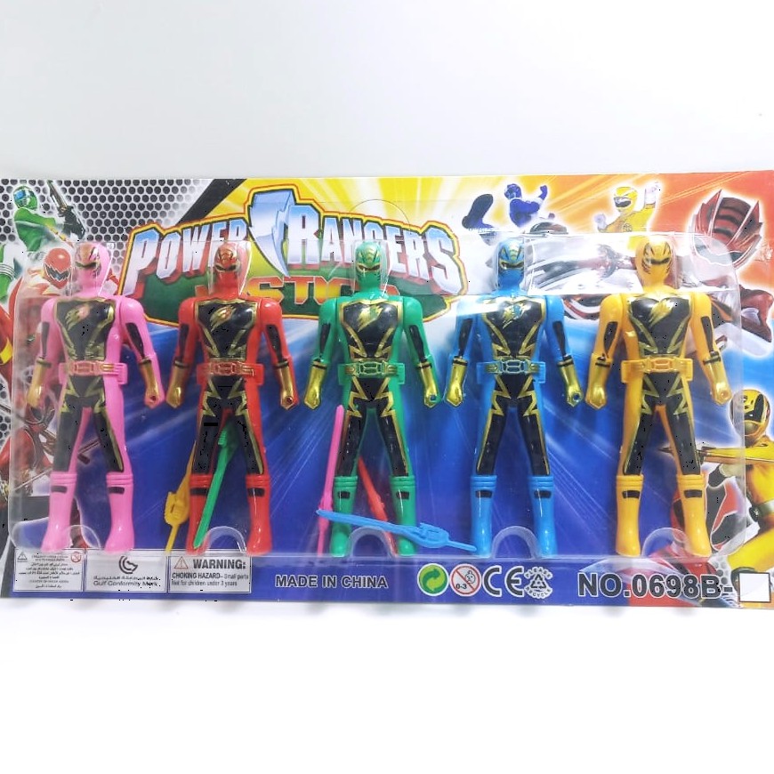 Mainan Anak Power RangerSuper Hero Isi 5 pcs - 3606