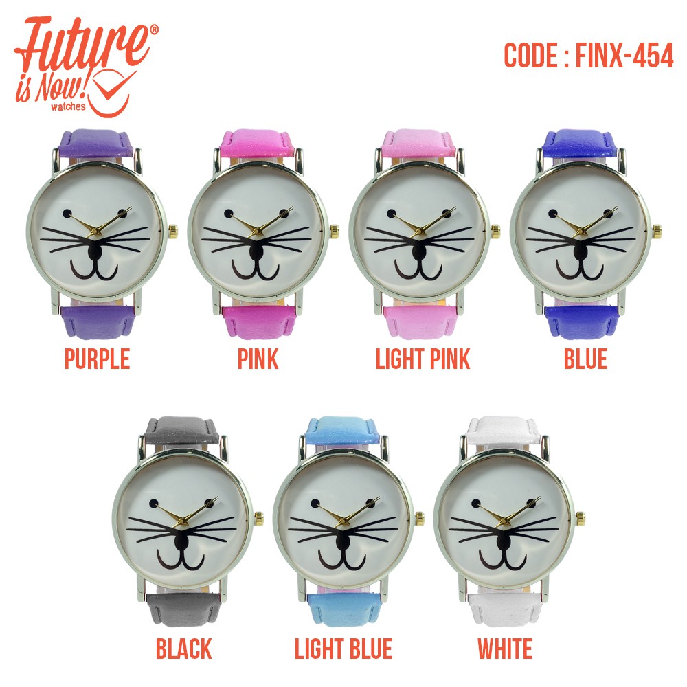 Jam tangan fashion wanita analog - leather strap - 7 pilihan warna - FINX-454