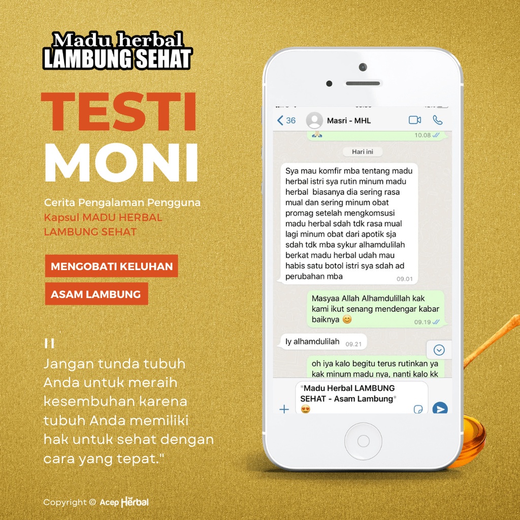 Obat Herbal Maag Kronis, Obat Asam Lambung Naik Ke Dada, Tenggorokan, Obat Nyeri Dada, Obat Lambung Bengkak, Luka Pada Lambung, Lambung Bocor, Infeksi Lambung, Maagh, Maag, Magh, Obat Sakit Perut Perih, Sesak Nafas, Atasi Dengan Madu Herbal Lambung Sehat-1
