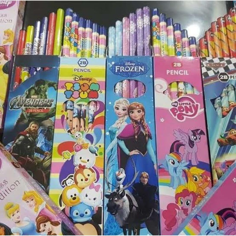 

Pensil 2B Karakter isi 12 Pcs / 2B Pensil Karakter 1 Pack