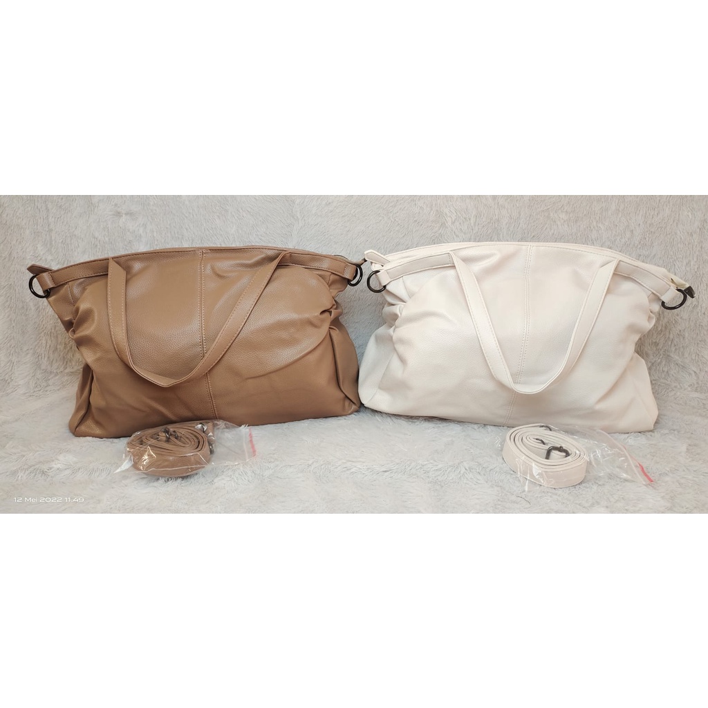 JK Y10655 T3014 1KG MUAT 2PCS TAS TOTE BAG FASHION WANITA MPORT DUFFEL KULIT 935 E6492 U4262