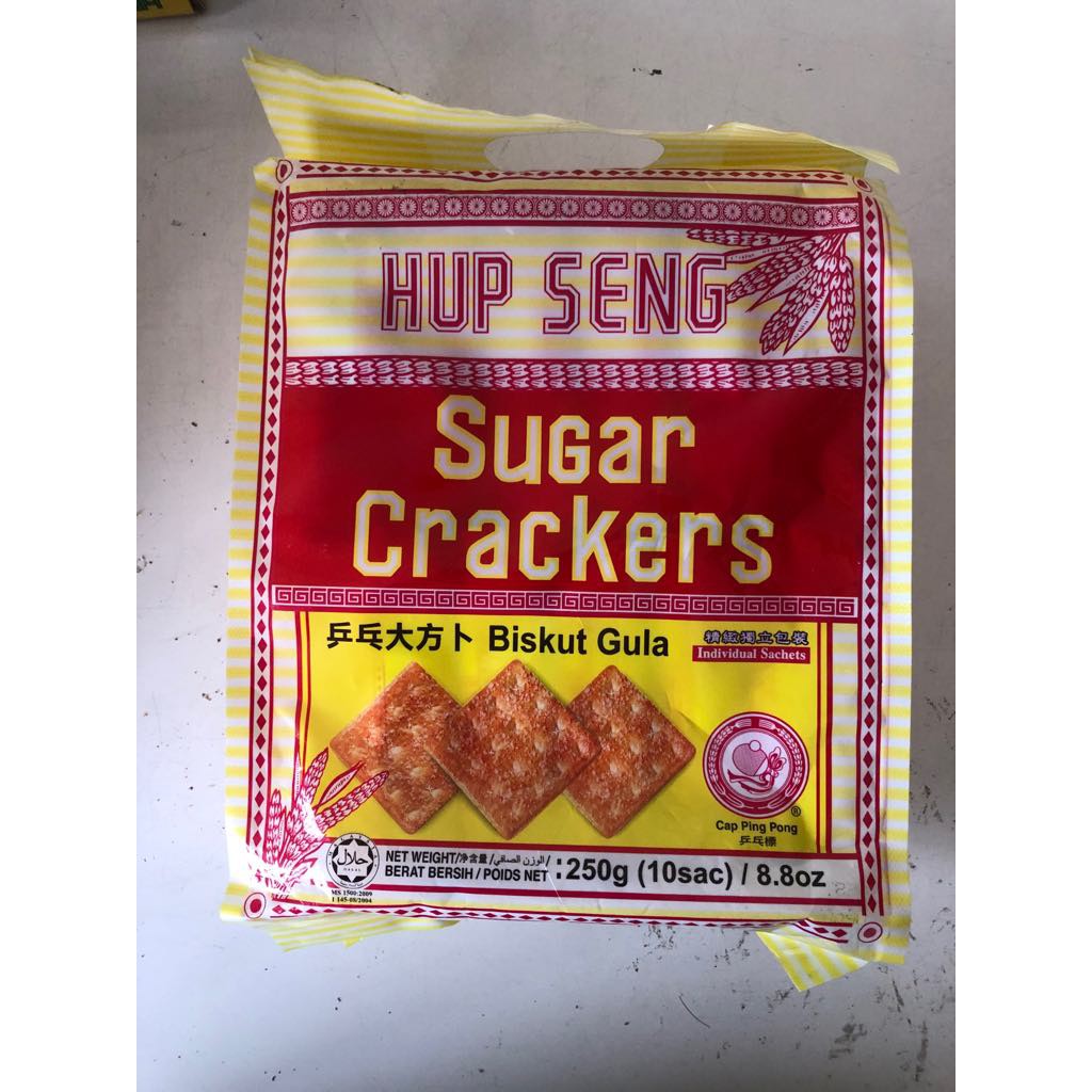 

HUP SENG Manis / Sugar Crackers / HUP SENG Sachets 250grm