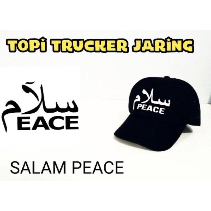 Topi Trucker SALAM PEACE