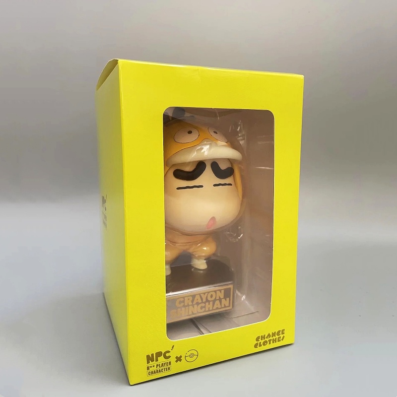 Action Figure Desain Bebek Krayon Shin-chan Cos Psyduck Buatan Tangan Bahan Pvc Untuk Mobil