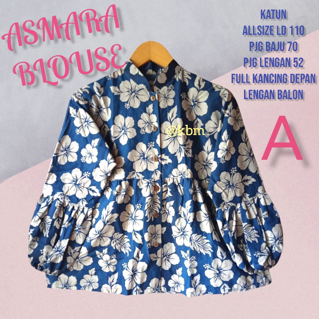 Asmara Blouse batik solo  atasan kerja modern trendy