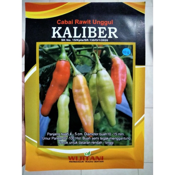 Benih Cabe Rawit KALIBER 10 Gram - Bibit Cabe KALIBER - CRM KALIBER