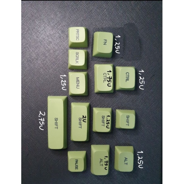 Jual Keycaps PBT XDA Profile, Matcha Green, SHARING KEYCAPS Indonesia ...