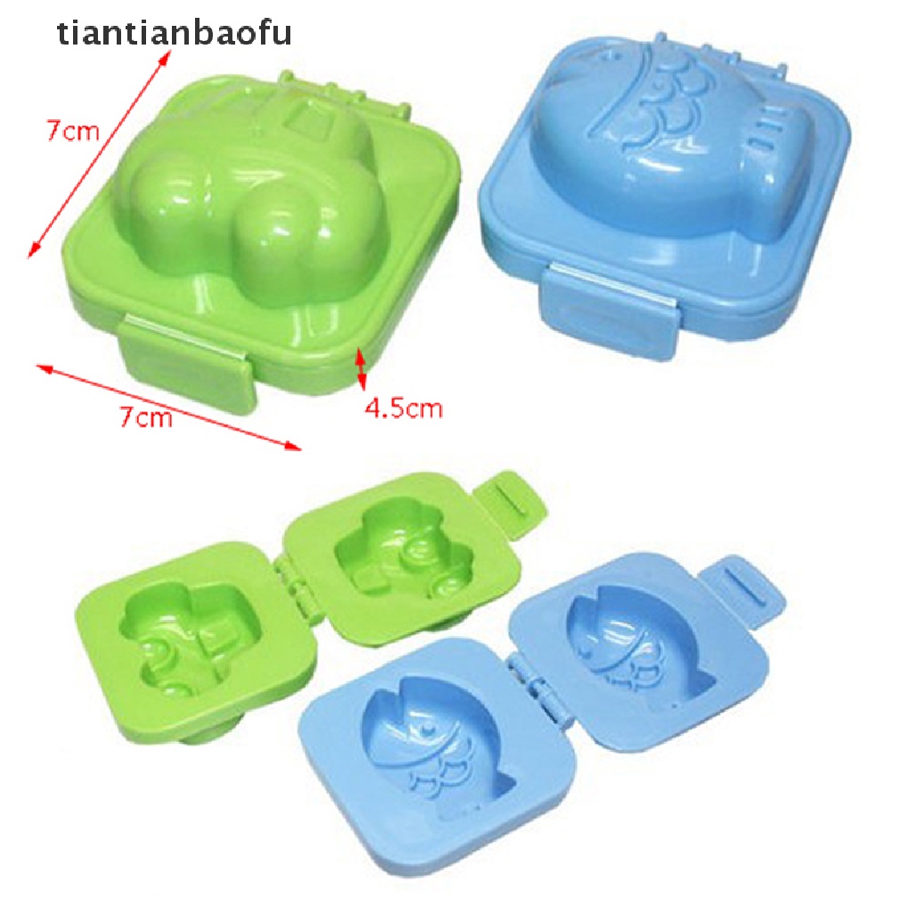 2 Pcs Cetakan Telur Bentuk Kartun Bayi 3D Untuk Aksesoris Bento