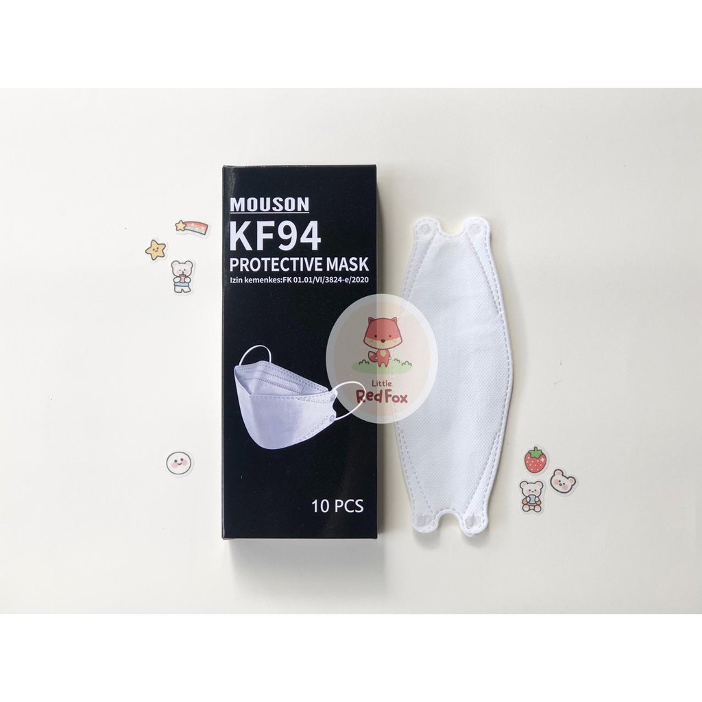 5pcs Masker Dewasa KF94 4ply Korea Merk Mouson - Earloop