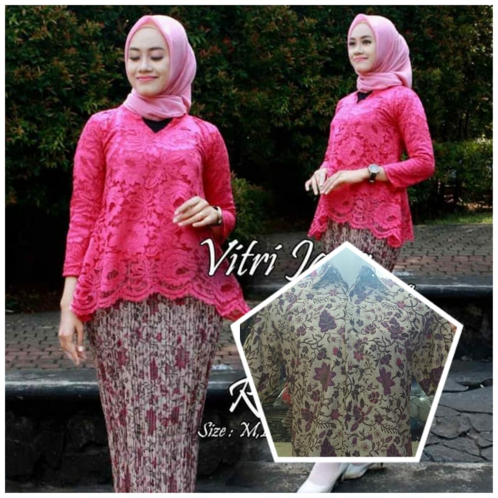 Set Kebaya Brukat Bianca V kebaya Pesta