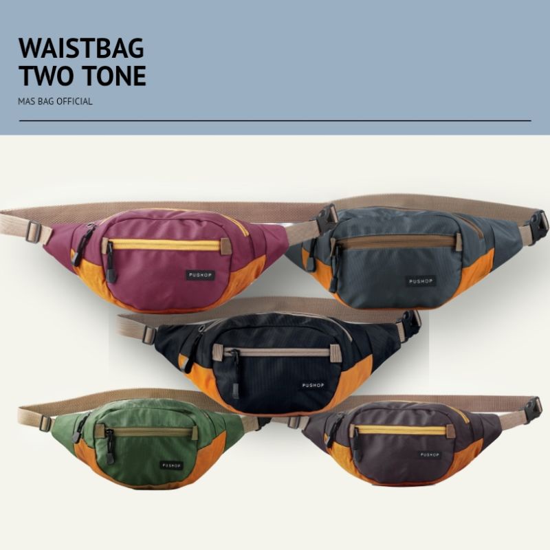 WAISTBAG TWO TONE/ SLINGBAG/ TAS SELEMPANG
