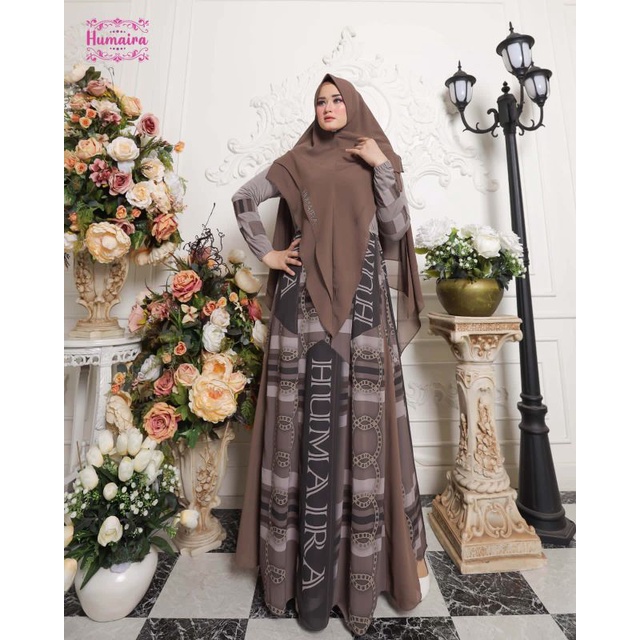 Mauza Humaira Series ORI by Humaira / Gamis Set Syar'i / Gamis Pesta / Dress Muslimah / Baju Syar'i Lebaran / Fashion Branded Muslimah-2