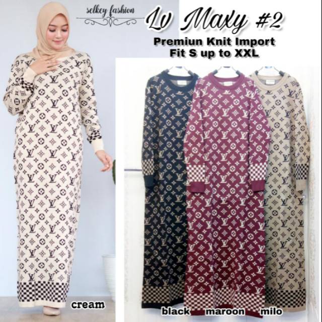 GAMIS RAJUT KNIT  LV MAXY#2 //Terlaris