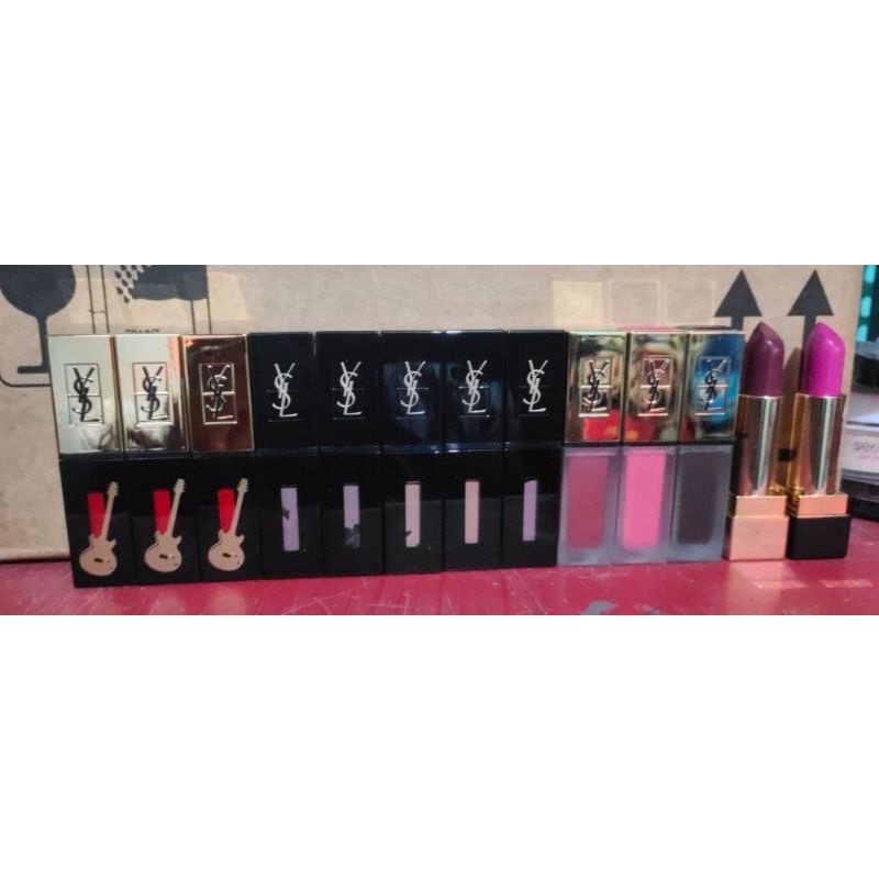 YSL Lipstik Tatouage,Rpc,Vernis,Vinyl Ready Shade Sesuai Desk. Original New