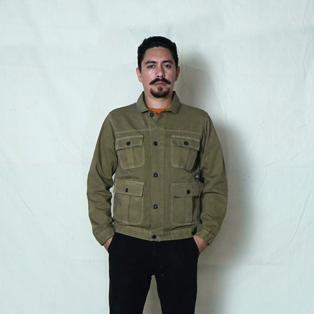 Jimmy and Martin Fields Parka Jacket Khaki Dyed 2587 2 Jimmy and Martin Fields Parka Jacket Khaki Dyed 2587 2