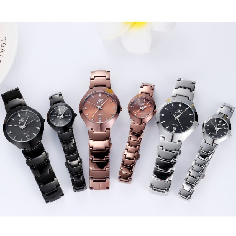JAM TANGAN JIMS HONEY 8411 Couple Keren Fashion Pria Wanita mewah Elegan Import JH Ori