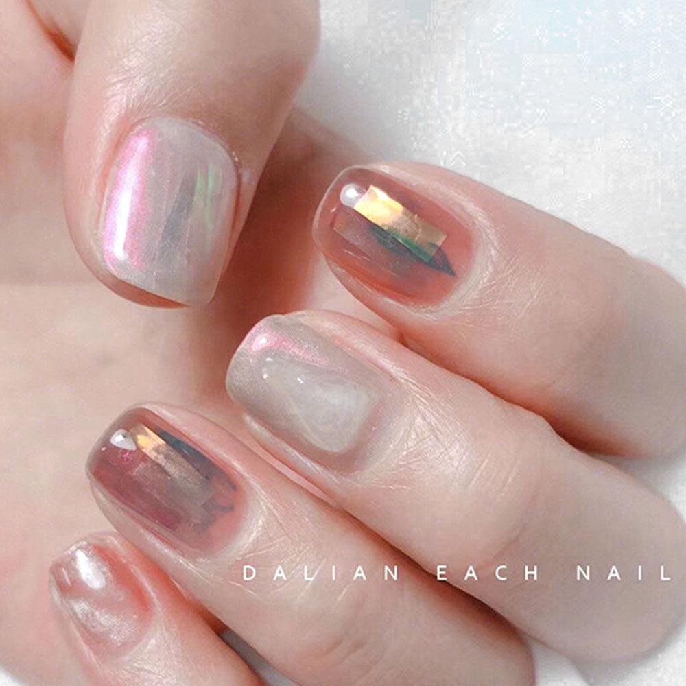 AUGUSTINA Agustin 3D Dekorasi Nail Art Shinning Decal Manicure Tools Kertas Foil Kuku