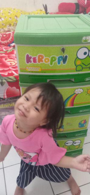 Lemari Pakaian Plastik Lemari Laci Susun 4 Lemari Karakter Anak