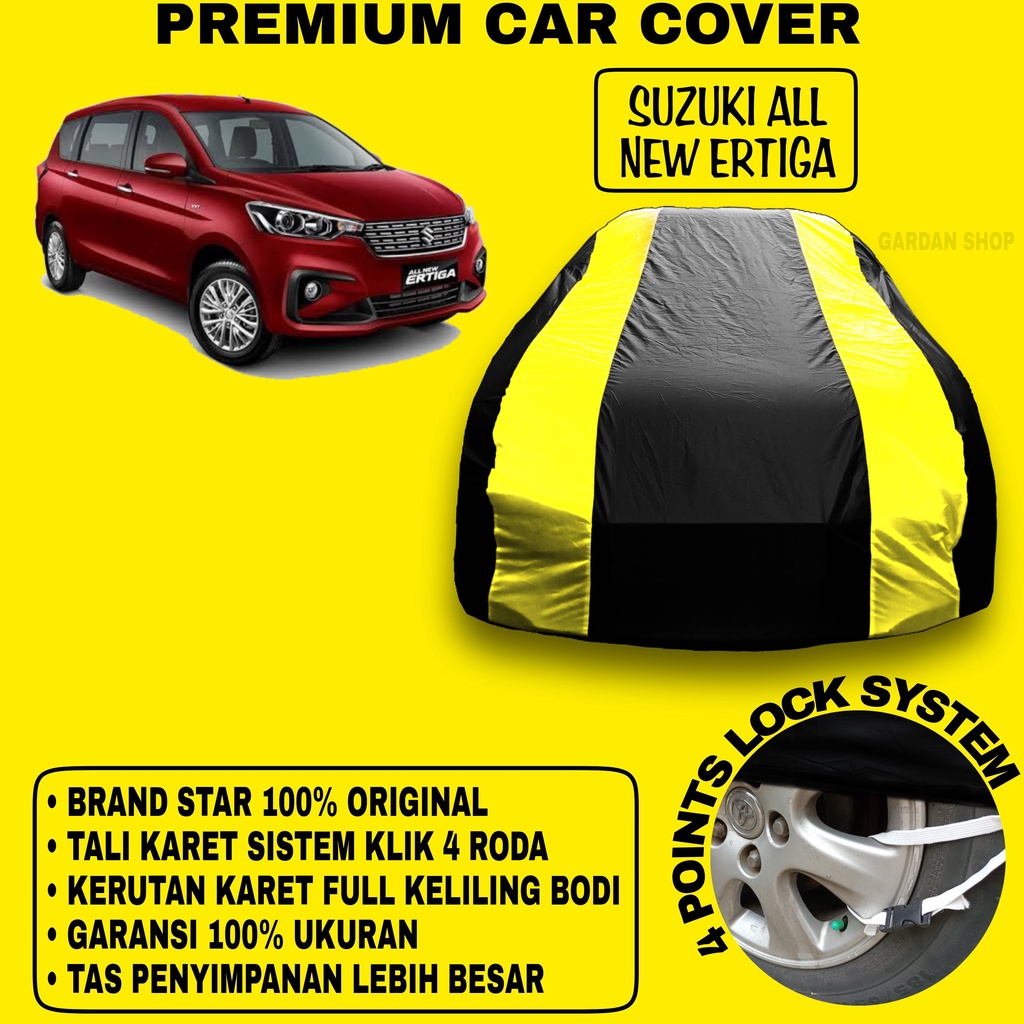 Body Cover SUZUKI ALL NEW ERTIGA Sarung Strip KUNING Penutup Pelindung Bodi Mobil Suzuki All New Ertiga PREMIUM