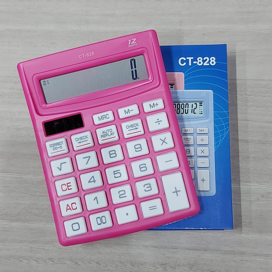 Kalkulator 828 Warna Check Correct / Calculator CT 828 12Digit