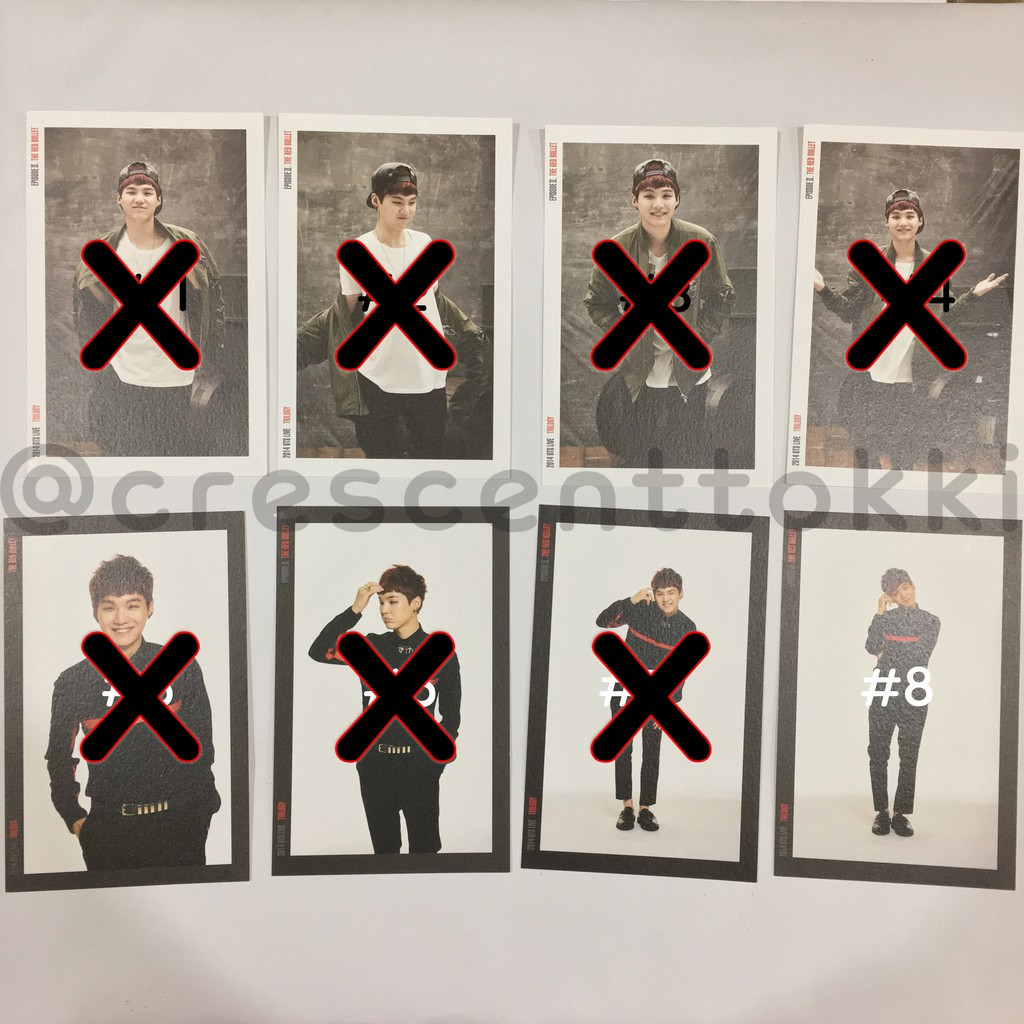 BTS OFFICIAL MD The Red Bullet SUGA Photoset