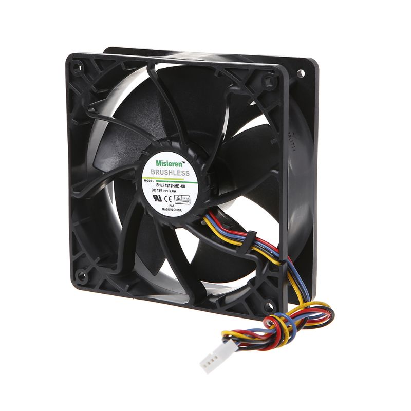 Bt SHLF1212HHE-08 CPU Cooling Fan 12038 4pin 4kabel PWM Kontrol Suhu Otomatis Server Pendingin Dengan Bearing