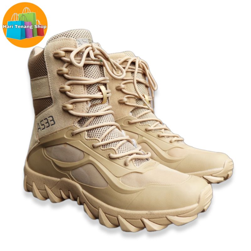 Sepatu boots A533/sepatu boots tactical/sepatu lapangan/sepatu outdoor