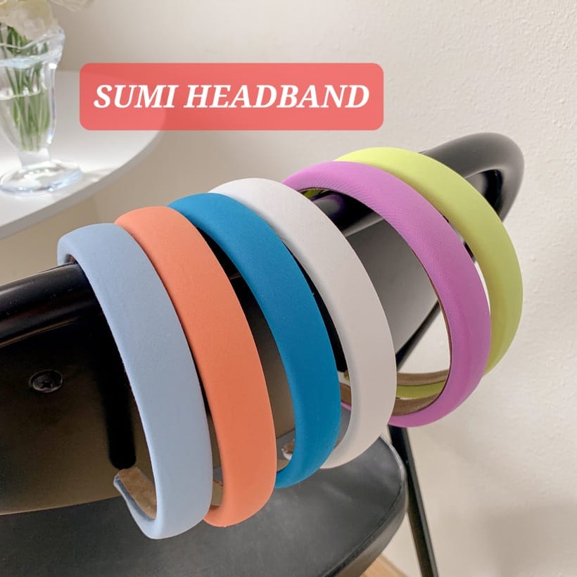 SUMI HEADBAND BANDO ALA JEPANG KOREA IMPOR AKSESORIS FASHION RAMBUT KAWAII