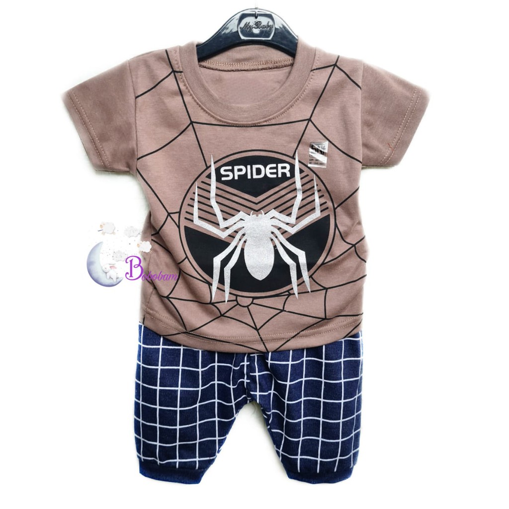 BAJU BAYI ECER BOBOBAM CASUAL KASUAL SP1D3RM4N  SETELAN ANAK HARGA GROSIR