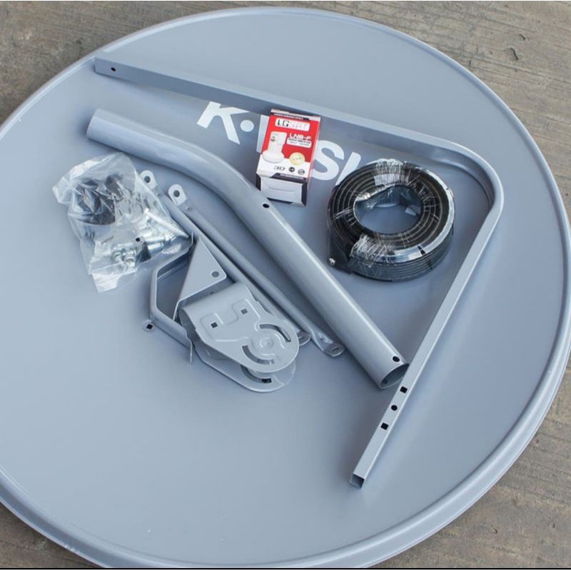 parabola mini K-Vision 75cm paket lengkap tanpa resiver