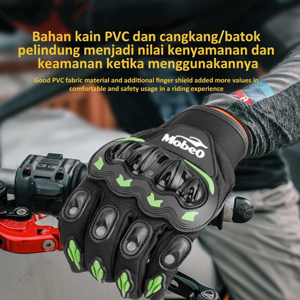 [BARU] Mobeo Sarung Tangan Motor Rider Sporty Biker Gloves