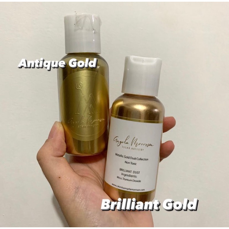 

Angela Morrison non toxic gold dust/ lustre dust/ gold powder