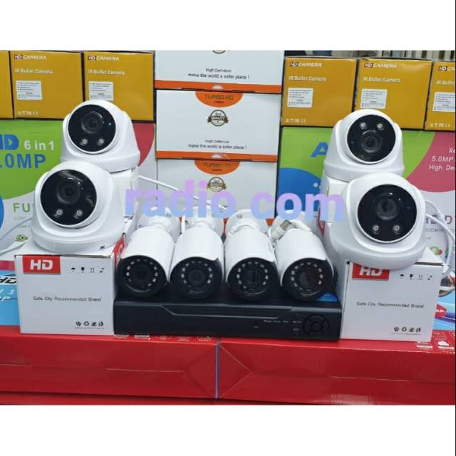 Paket cctv 8 camera 5mp turbo hd ir sony +hdd komplit