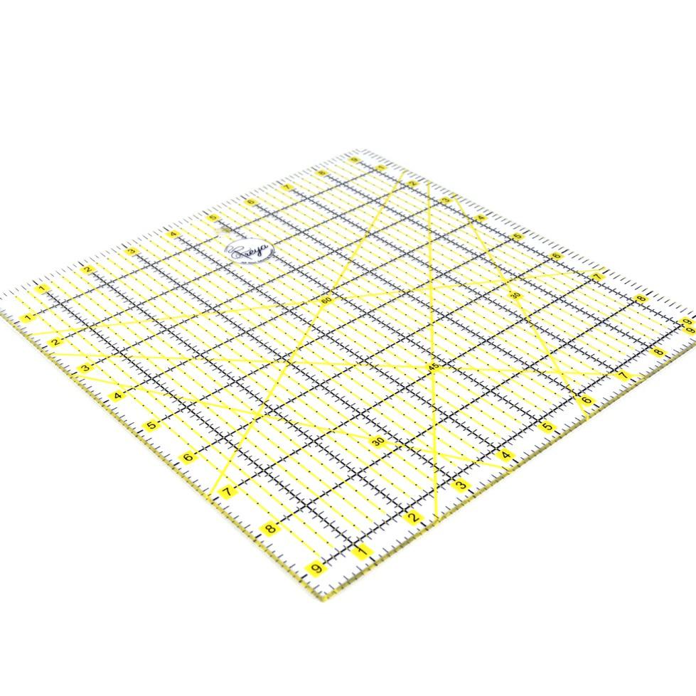 

Penggaris Quilting Persegi 9,5 inci - Square Quilting Ruler 9-1/2" x 9-1/2" Best Seller