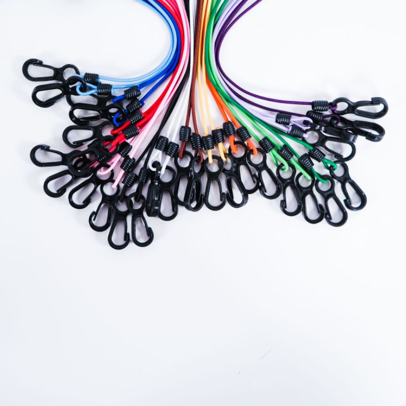 Strapmasker pria wanita strap masker kalungmasker cewek cowok kalung masker karet elastis pengait ma