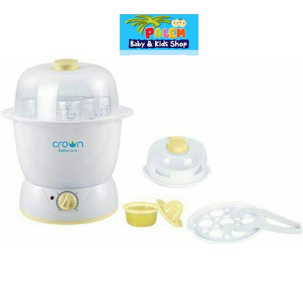 Crown steril botol susu / pengukus makanan / Multi Steamer With Timer CR1288.