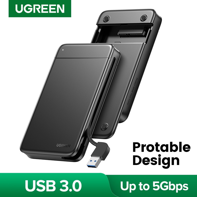 Ugreen Casing Hardisk External HDD External Case 2.5 Fixed Cable