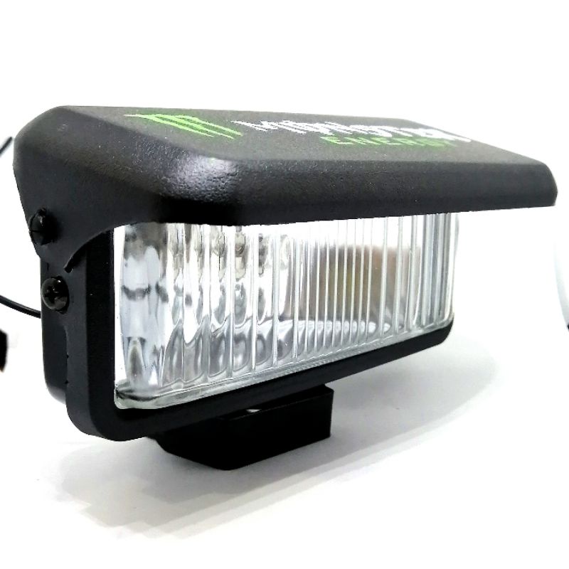 Lampu Tambahan Depan Touring Kotak Monster Halogen LED Motor Mobil Universal Fino Scoopy Jupiter MX