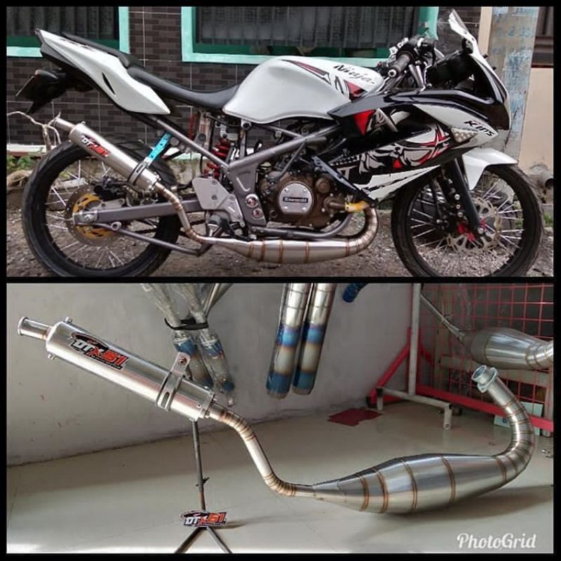 knalpot racing ninja r rr ss stainles kobra knalpot ninja r rr ss full stainles kobra DTX51