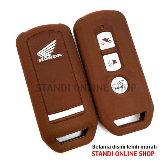 Kondom Remote Silikon Cover Honda All New PCX LED INDONESIA Coklat