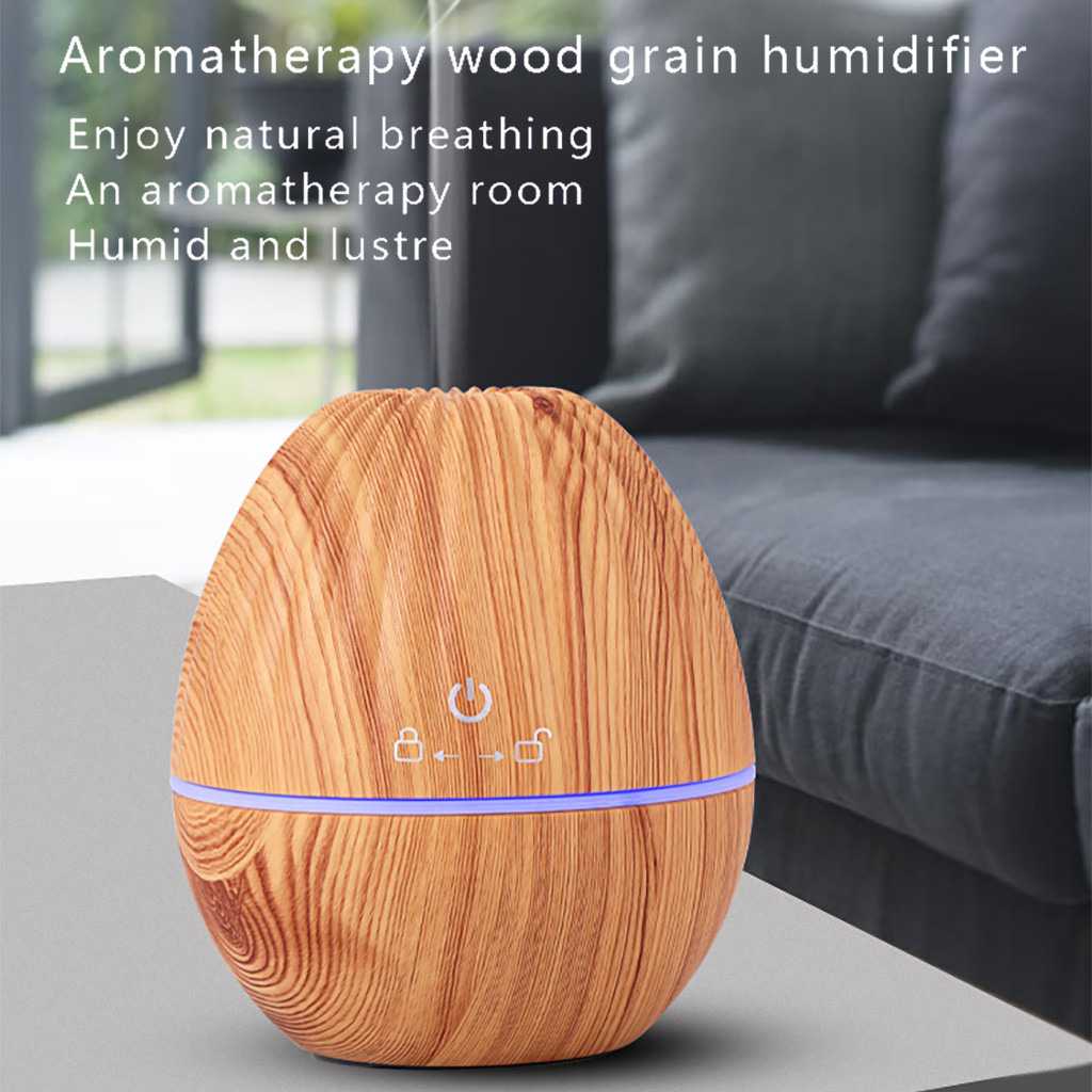 Kongyide Air Humidifier Aromatherapy Oil Diffuser Wood 130ml - AJ-510